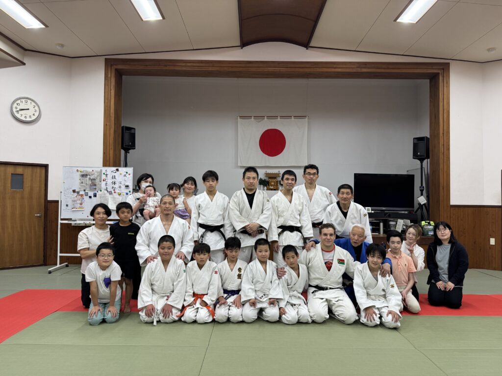 Julien teaching at a judo dojo in Japan